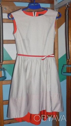 плаття біле в дрібний горошок нове . ззаду довше а спереду коротше . дуже хорошо. . фото 1