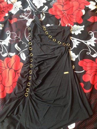 Продам роскошное платье бренда E.LOCO, размер S, с золотыми кольцами, в идеально. . фото 7