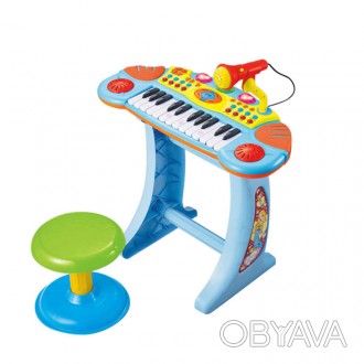 Игровой набор cинтезатор понравится малышам своим разнообразием звуков, мелодий . . фото 1