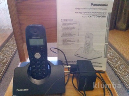 Продам радиотелефон б / у Панасоник, модель KX – TCD 400 RU, черного чвета, в ра. . фото 5