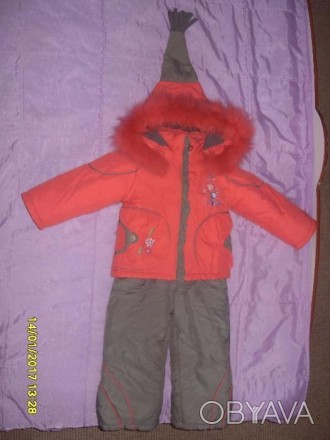 Продам зимовий костюм (трійка) польської фірми KIKQ для дівчинки віком приблизно. . фото 1