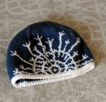Теплая шапка loman со снежинками ( польша)Красивая мягкая теплая шапка польского. . фото 1