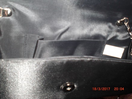 Клатч чорний  Jessicа
Ширина 27 см, висота 7 см.. . фото 5