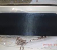 Клатч чорний  Jessicа
Ширина 27 см, висота 7 см.. . фото 2