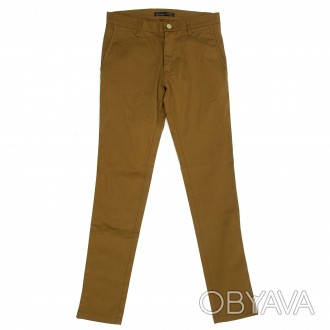 Продам брюки ZARA коричневого цвета. Размер М. 100% cotton. Узкий покрой.. . фото 1