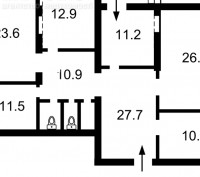 Офис 5 кімнат, 1-й поверх, загальна площа 135 кв.м. Ремонт бізнес-рівня, 5 кабін. Печерск. фото 13