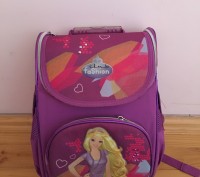 Шкільний портфель для дівчинки. Фіолетового кольору з принцесою. Ортопедичні спи. . фото 2