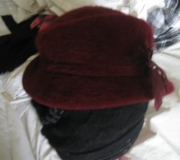 стильная шляпка из ангорки=59%. цвет на фото№№4и5. мягкаяи уютная. хорошо сохран. . фото 6