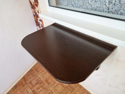 Универсальный навесной столик с откидной крышей крепиться на стену. 
Цвет: Кори. . фото 3