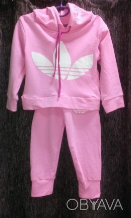 Артикул 0130. Детский спортивный костюм "Adidas" для девочек. Модель удобная, тк. . фото 1