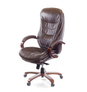 Кресло Валенсия Soft • АКЛАС • EX MB кожа коричневый. Совершенно новая модель уж. . фото 2