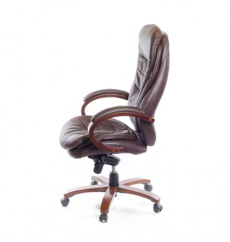 Кресло Валенсия Soft • АКЛАС • EX MB кожа коричневый. Совершенно новая модель уж. . фото 4
