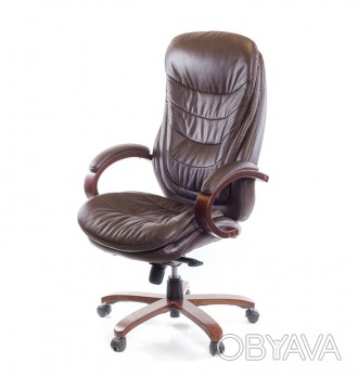 Кресло Валенсия Soft • АКЛАС • EX MB кожа коричневый. Совершенно новая модель уж. . фото 1