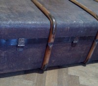 чемодан німецький часів війни, вічний, легкий, міцний, дерево, метал, з торців р. . фото 5