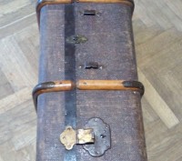 чемодан німецький часів війни, вічний, легкий, міцний, дерево, метал, з торців р. . фото 3