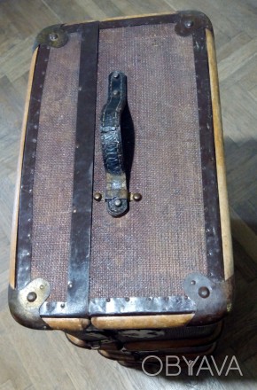 чемодан німецький часів війни, вічний, легкий, міцний, дерево, метал, з торців р. . фото 1