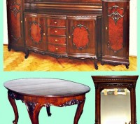 Комплект антикварной мебели для столовой из 3-х предметов: 1) Эксклюзивный больш. . фото 2