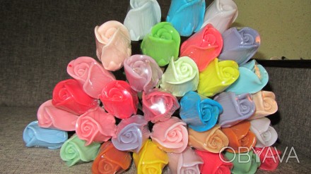 Продам мыло ручной работы в форме розы. Отличный подарок к дню Святого Валентина. . фото 1