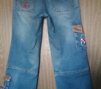 Брюки женские джинсовые из плотной ткани свободного кроя( прямые). Талия средняя. . фото 6