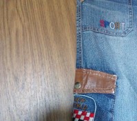Брюки женские джинсовые из плотной ткани свободного кроя( прямые). Талия средняя. . фото 8