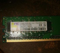 Оперативная память 512MB DDR2-800 CL5 PC2-6400U-555
AET660UD00-25D. . фото 2