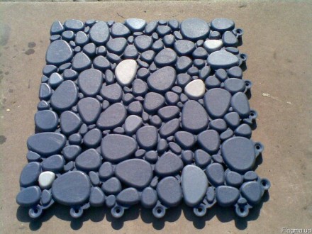 Модульное напольное противоскользящее покрытие морской камень для бассейнов с ри. . фото 4