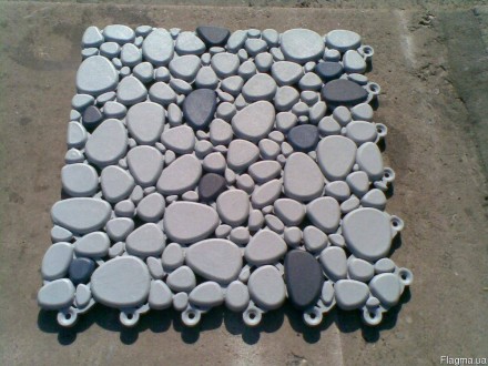 Модульное напольное противоскользящее покрытие морской камень для бассейнов с ри. . фото 3