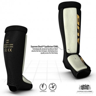 Накладки на ноги, защита голени RDX Soft Black- Изготовлены из 100% хлопка и нео. . фото 4