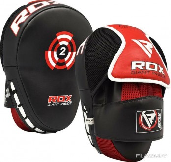 Лапы боксерские RDX Multi RedТренировочные боксерские лапы RDX Multi Red изготов. . фото 7