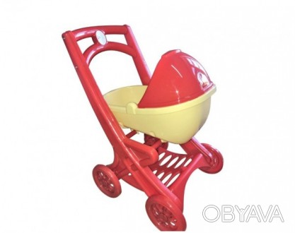 
	Пластиковая коляска для куклы - отличный подарок, которому будет рада любая де. . фото 1