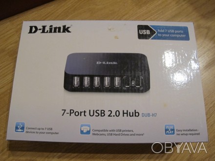 7 - port USB 2.0 Hub портовый концентратор. . фото 1