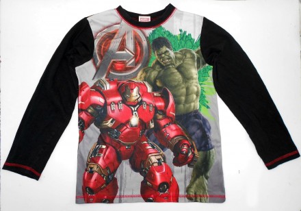 Легкий джемпер футболка с длинным рукавом Мстители Marvel 
На 8 -9 лет. Рост: 1. . фото 2