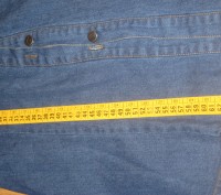 Новая джинсовая рубашка. Италия. Размер "S". Стильная, молодежная. 100 % котон. . . фото 4