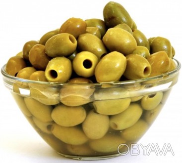 Натуральні бочкові оливки, сорт "Халкідікі", без кісточки.. . фото 1