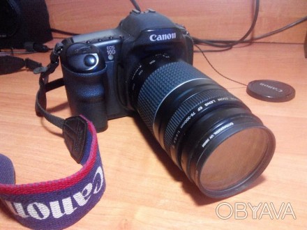 Продам зеркальный фотоаппарат Canon EOS 10D в комплекте : Объектив Canon Lens EF. . фото 1