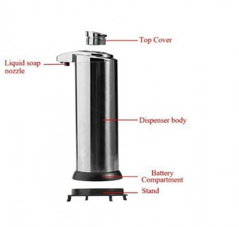 Автоматичний дозатор рідкого мила, призначений для використання в домашніх умова. . фото 7
