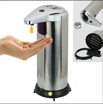 Автоматичний дозатор рідкого мила, призначений для використання в домашніх умова. . фото 4