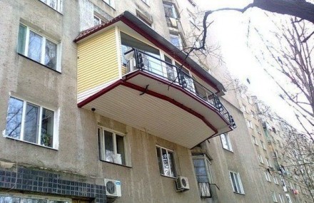 Устанавливаем балконы любой сложности. Вынос балконов любой сложности. Балкон по. . фото 6