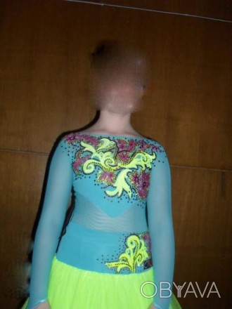 Танцювальне плаття для дівчики 11-12 років. 2в1 латина+стандарт. у відмінному ст. . фото 1