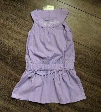Легкое натуральное, хлопковое платье для девочки ПЛ 94 "Бемби" 
модного покроя . . фото 3