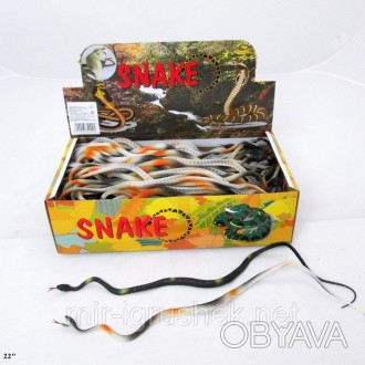 Животные резиновые - змеи Н9606. 
Животные резиновые - змеи 12 видов 300 шт.в ко. . фото 1