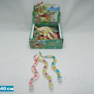 Животные силиконовые тянучка - змеи светящиеся A018P/G.
Животные силиконовые тян. . фото 3