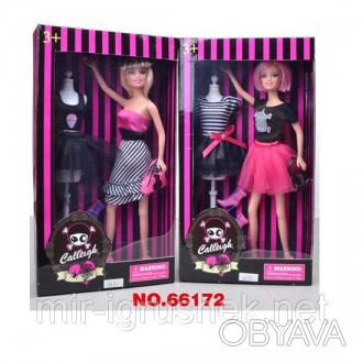Кукла типа "Барби " 66172 (48шт/2) 2 вида, с манекеном, в кор.. . фото 1
