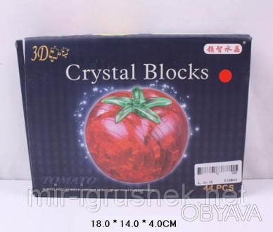 Пазлы 3D- кристалл 9041 (120шт/2) Помидор, 44 дет, в кор. 18*14*4см. . фото 1