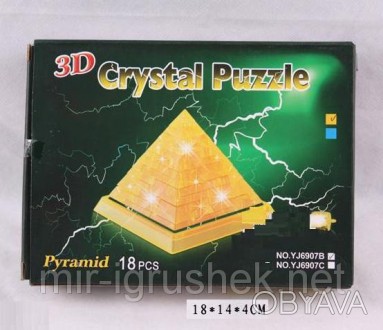  Пазлы 3D- кристалл 29011 (180шт/2) Куб, 30дет, в коробке 18*14*4см. . фото 1