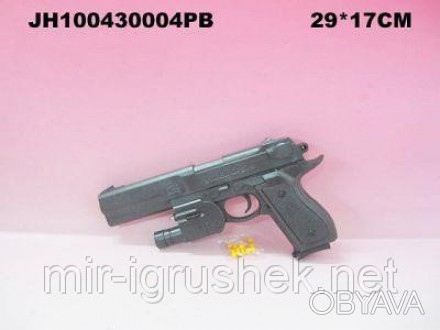 Пистолет MP800D с пульками,глушителем,свет.кор.ш.к.H130518443 /84/. . фото 1