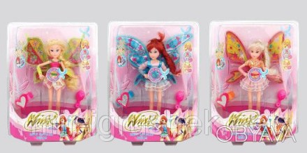 Кукла "Winx".
Кукла "Winx " 822 (36шт/2) 3 вида, муз, свет/крылья, с браслетом, . . фото 1