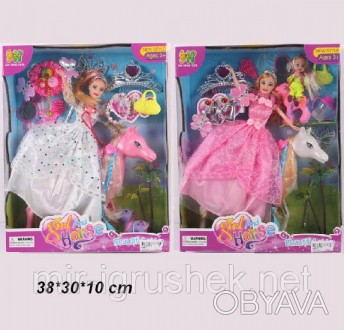 Кукла типа "Барби " 2258D (24шт/2) с набором одежды, в кор. 73*36*6см. . фото 1