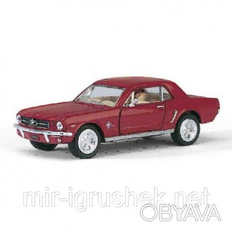 Машина метал. "Kinsmart " KT5351W (96шт/4) "Ford Mustang 1964 " в кор. 16*8, 5*7. . фото 1