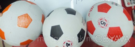 Мяч футбольный BT-FB-0004 резиновый асфальт 300г 3цв.ш.к./50/. . фото 1
